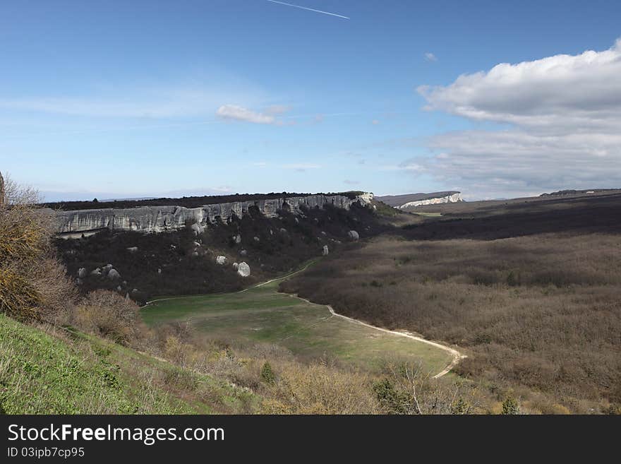 Travel into Crimean mountains in Ukraine