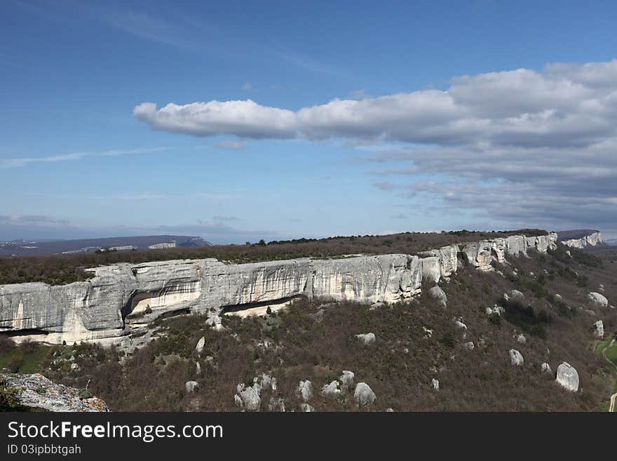 Travel into Crimean mountains in Ukraine