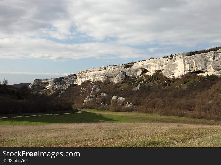 Travel into Crimean mountains in Ukraine