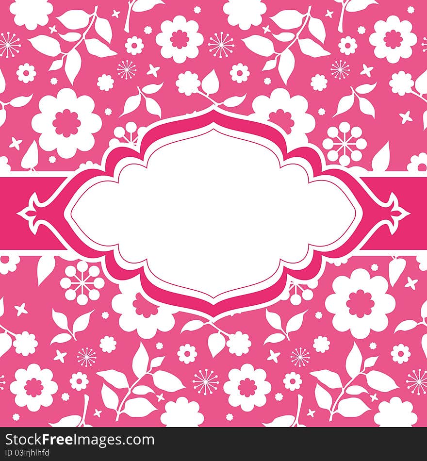 Floral abstract background