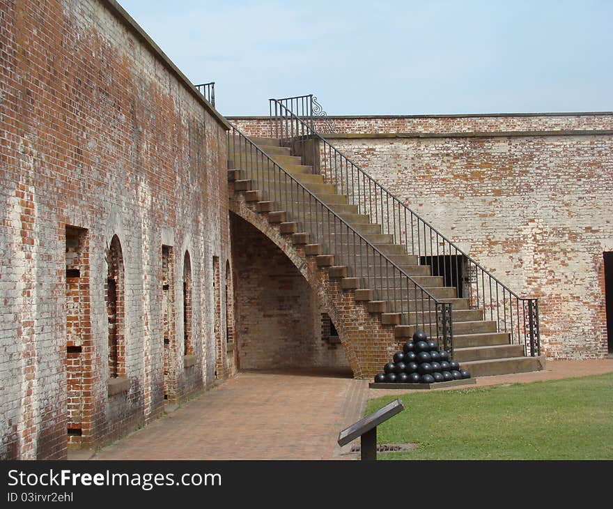 Barracks stairway