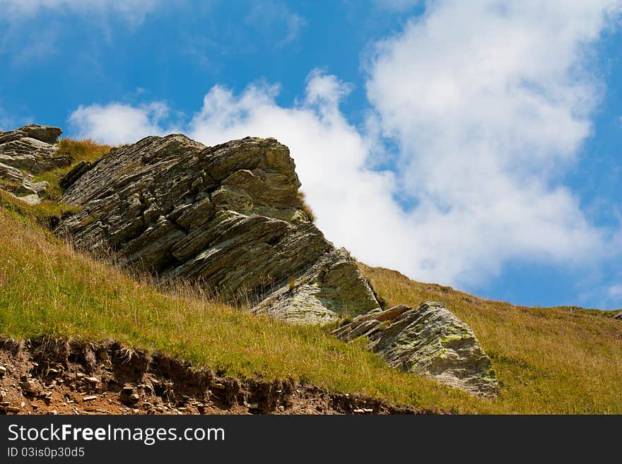 Mountain Rock And Sky