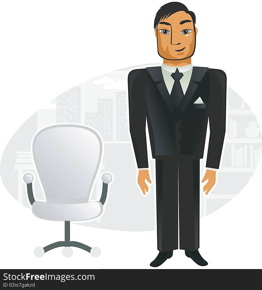 Man In Office (vector)