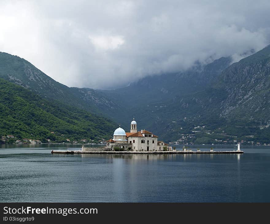 Gospa Od Skprjela and Sveti Djordje islands. Kotor bay, Montenegro. Gospa Od Skprjela and Sveti Djordje islands. Kotor bay, Montenegro