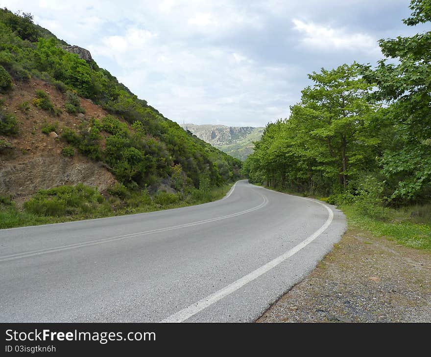 Road in the mountains