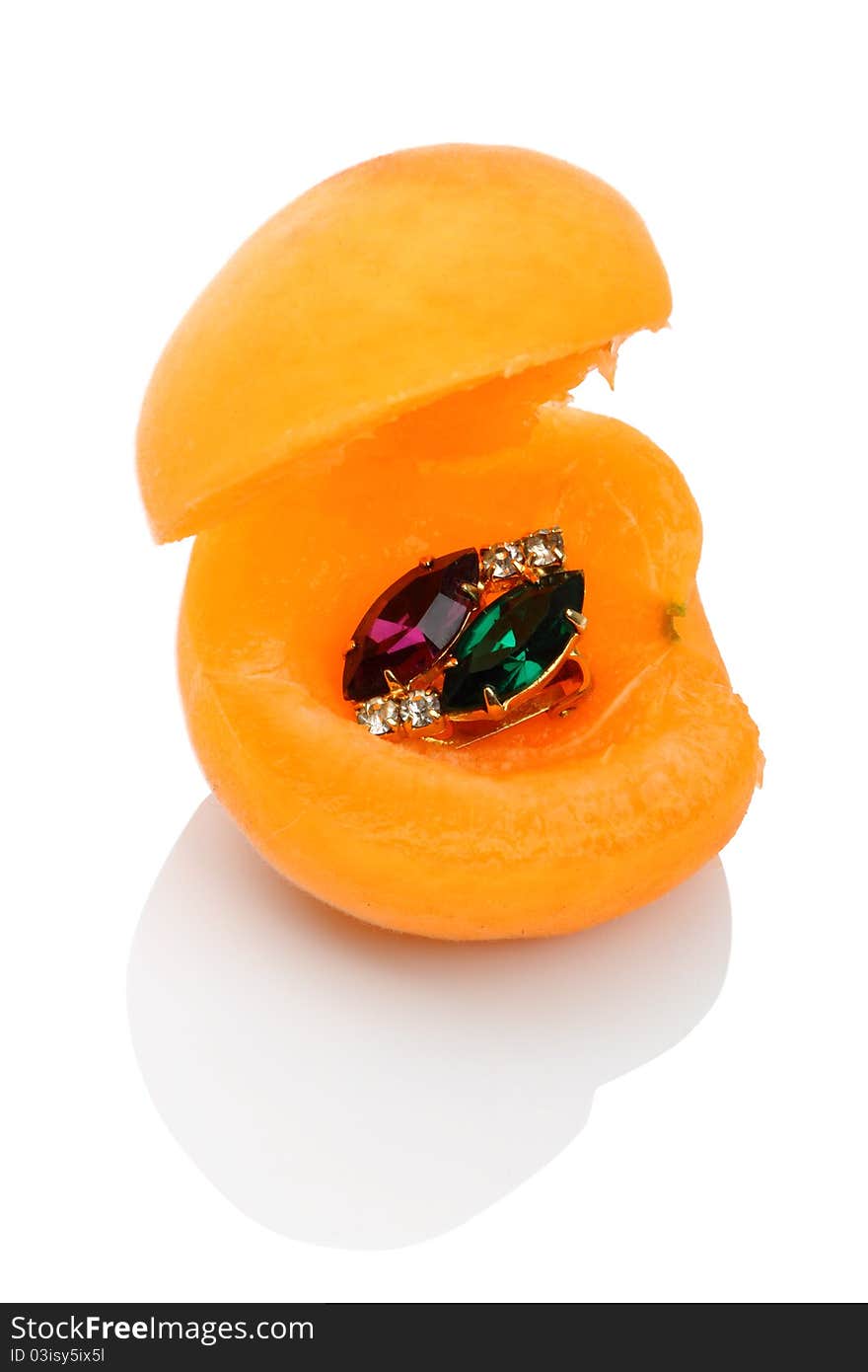 Apricot with a stone