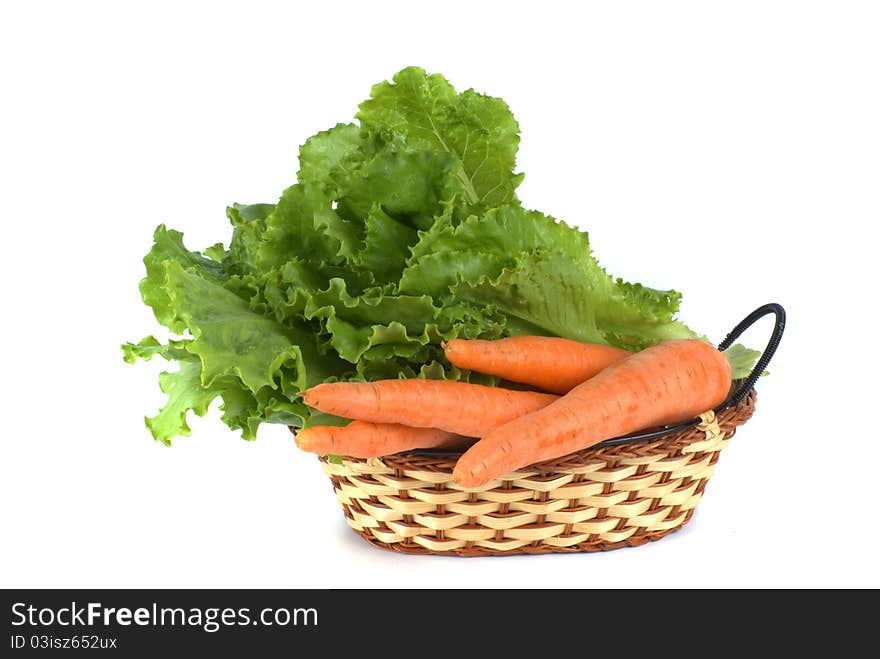 Vegetables in basket