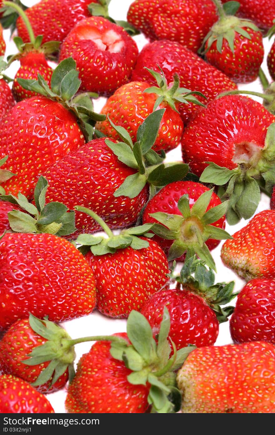 Fresh large strawberries. Natural background. Fresh large strawberries. Natural background