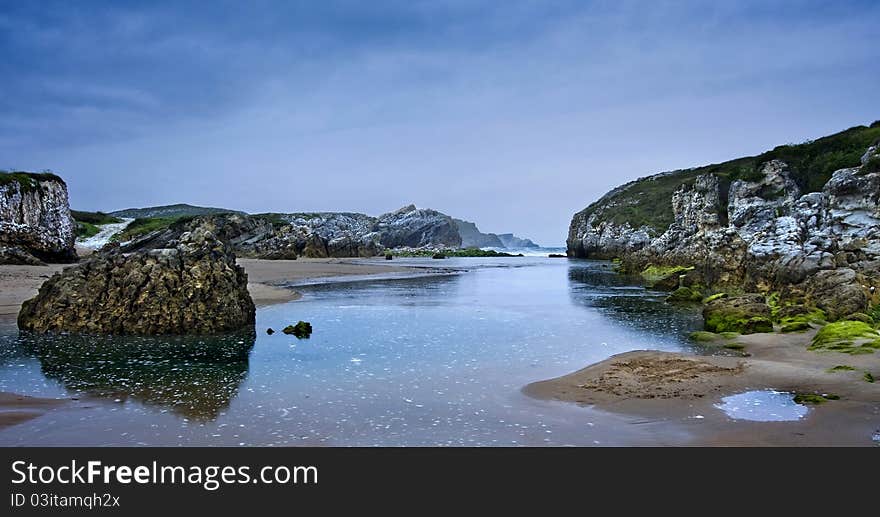 Seascape In Santander, Spain.