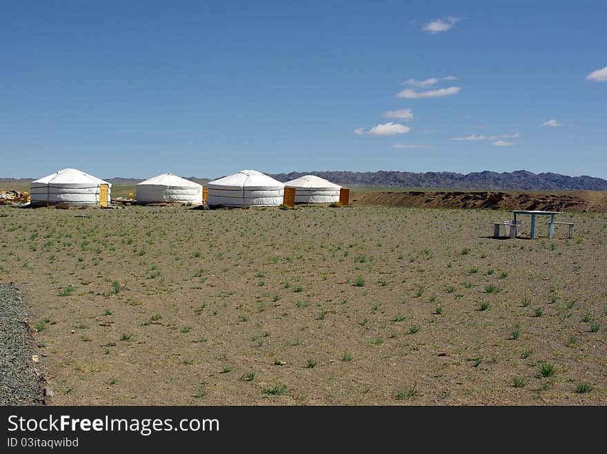 Yurt camp in Mongolia