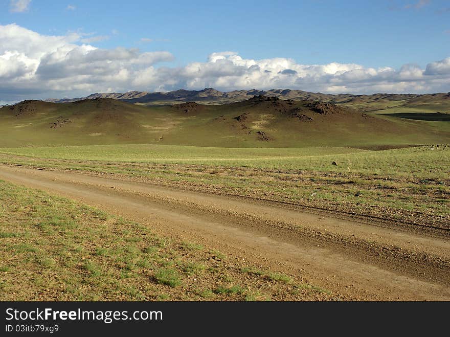 Landscape in Mongolia