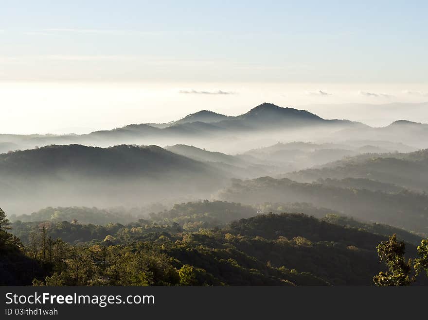 Fog on the mountain