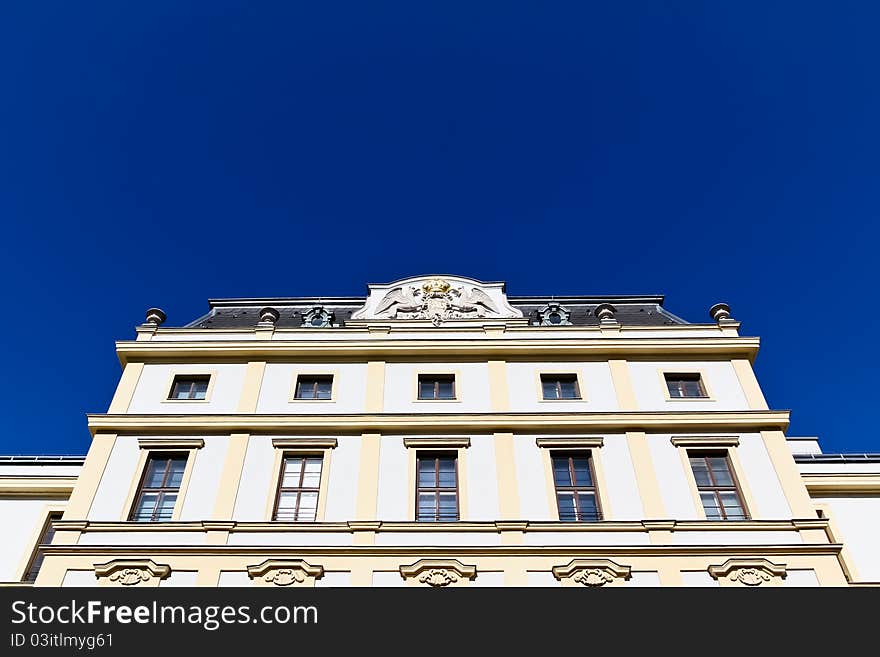 An ornate facade of an imperial building in Vienna. An ornate facade of an imperial building in Vienna