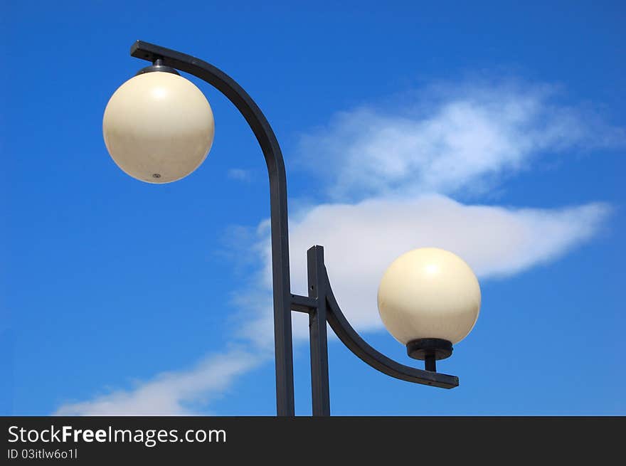 Streetlight and cloud