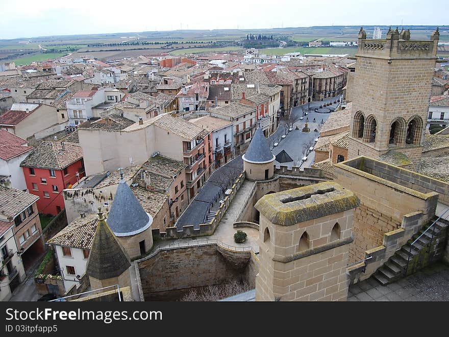 A classic castle of Navarra, Spain. A classic castle of Navarra, Spain.