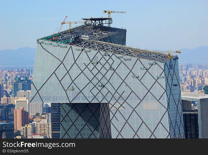 Crane in modern building Construction