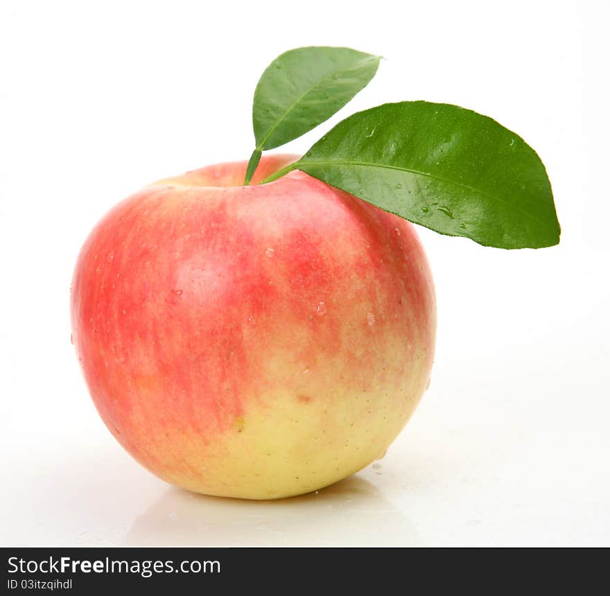 Fresh fruit on a white background