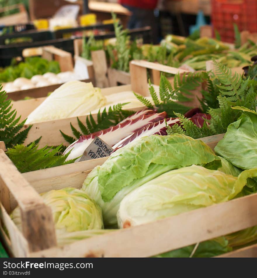 Farmers market series - fresh vegetables on display (shallow DOF). Farmers market series - fresh vegetables on display (shallow DOF)