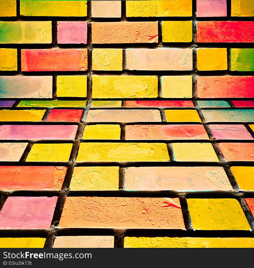 Colorful wall, stonewall and bricks. Colorful wall, stonewall and bricks