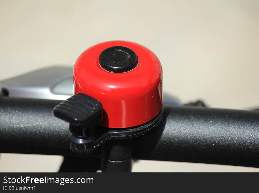 Bike bell red and black