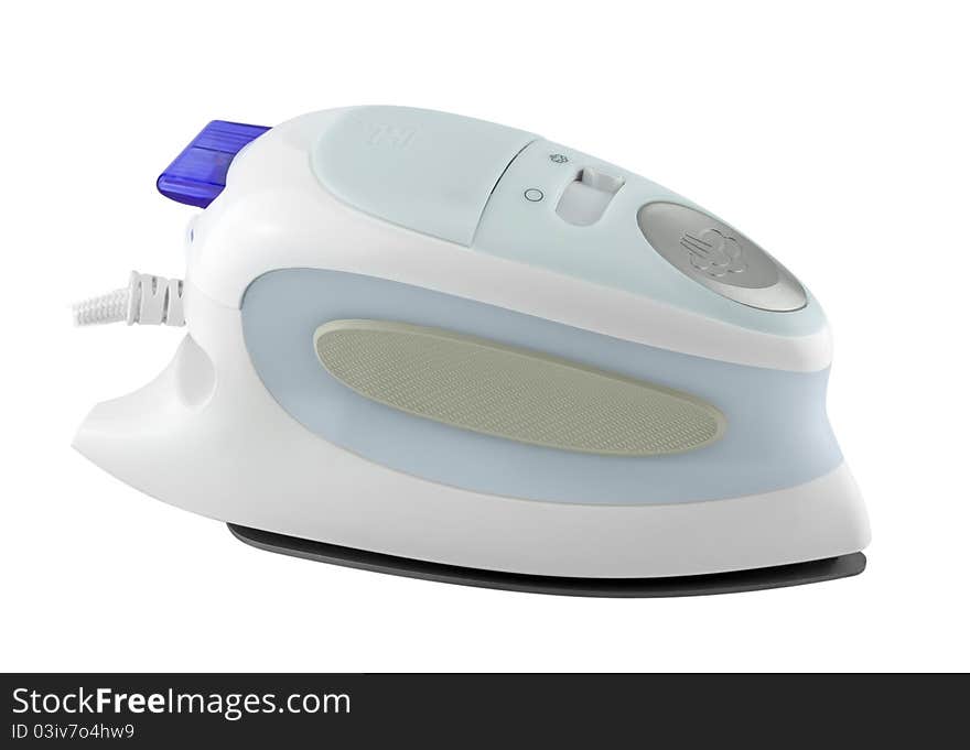 Electric iron isolated on a white background