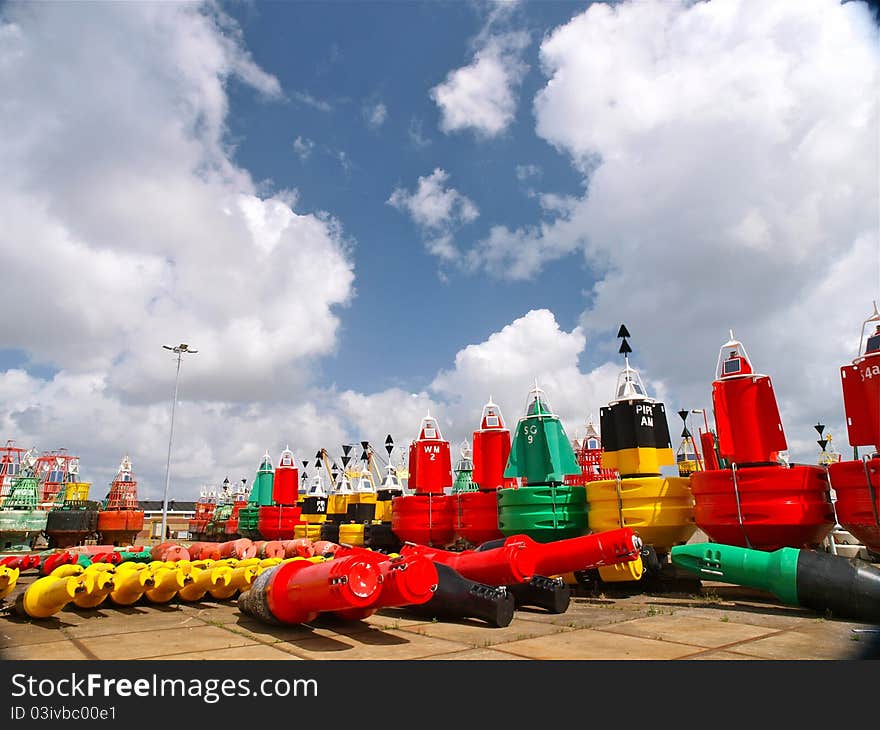 Restored buoys ready for be used in northsea and waddensea. Restored buoys ready for be used in northsea and waddensea