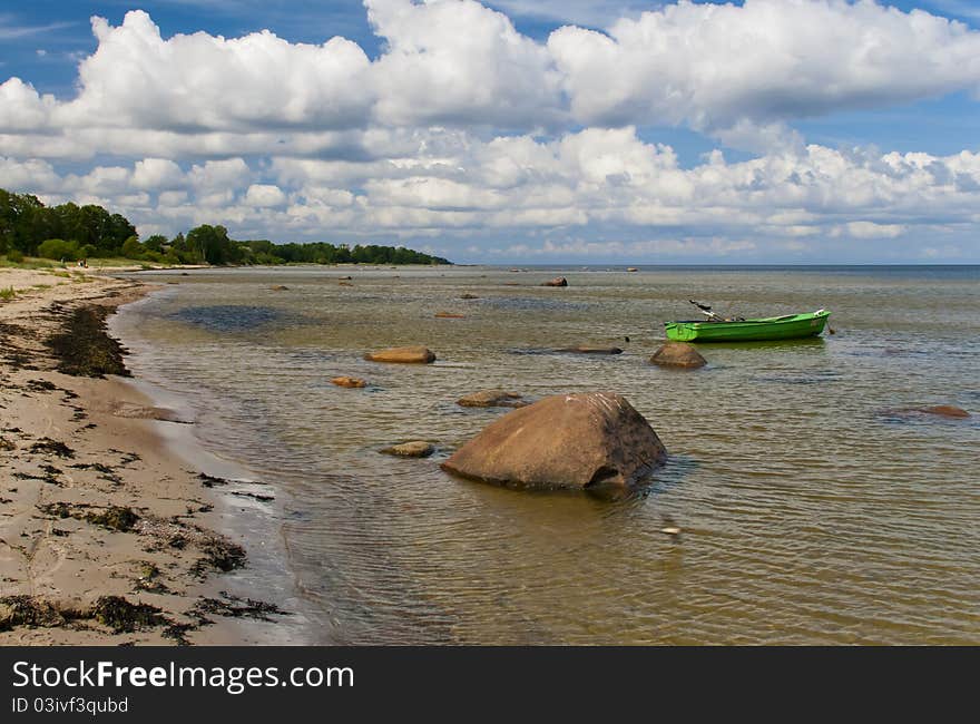 View on Gulf of Riga, Latvia