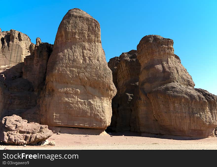 The shot was taken in geological park Timna, 25 km northern of Eilat. Eilat is a famous resort and entertainment cities in Israel. The shot was taken in geological park Timna, 25 km northern of Eilat. Eilat is a famous resort and entertainment cities in Israel