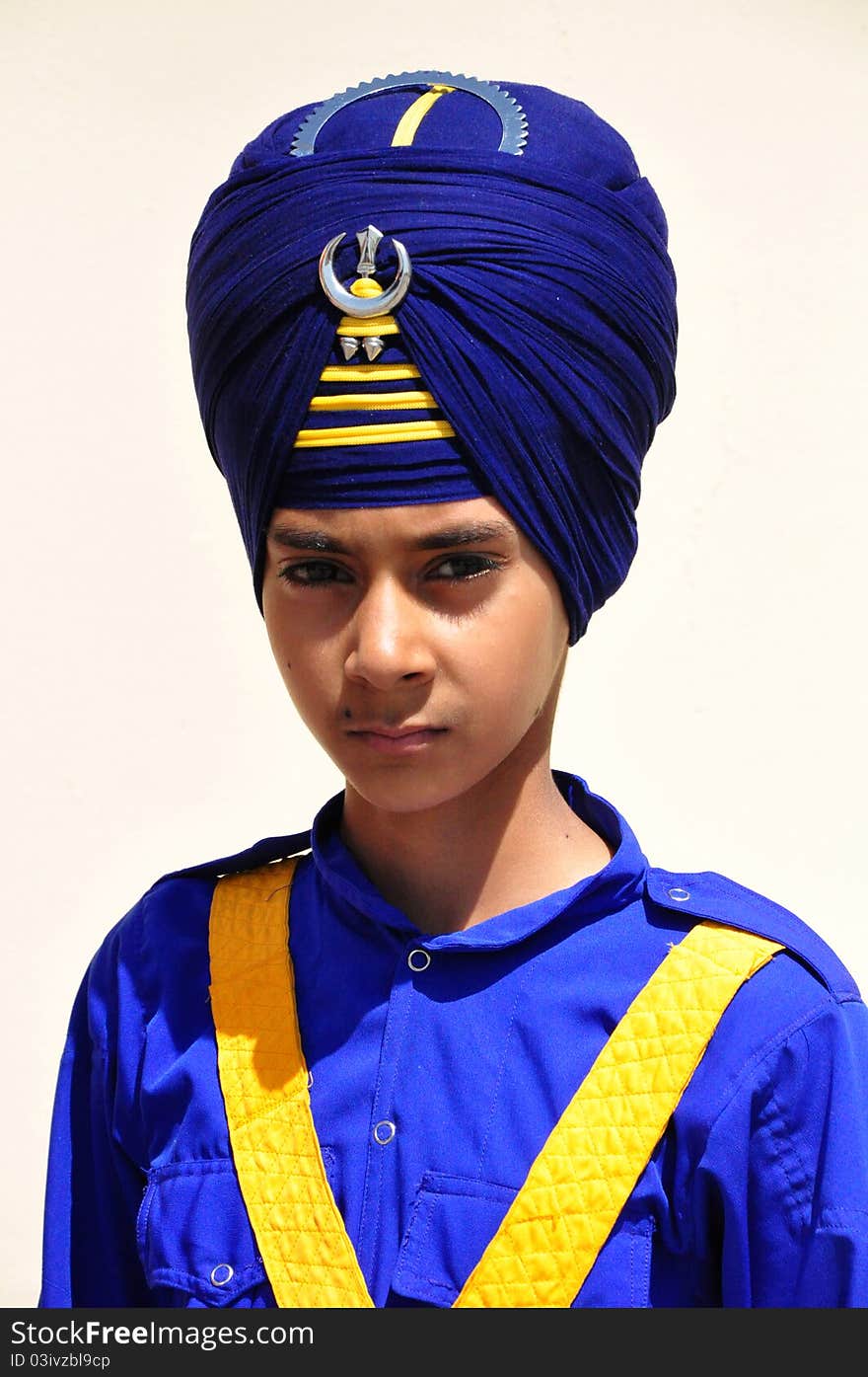 Indian sikh boy