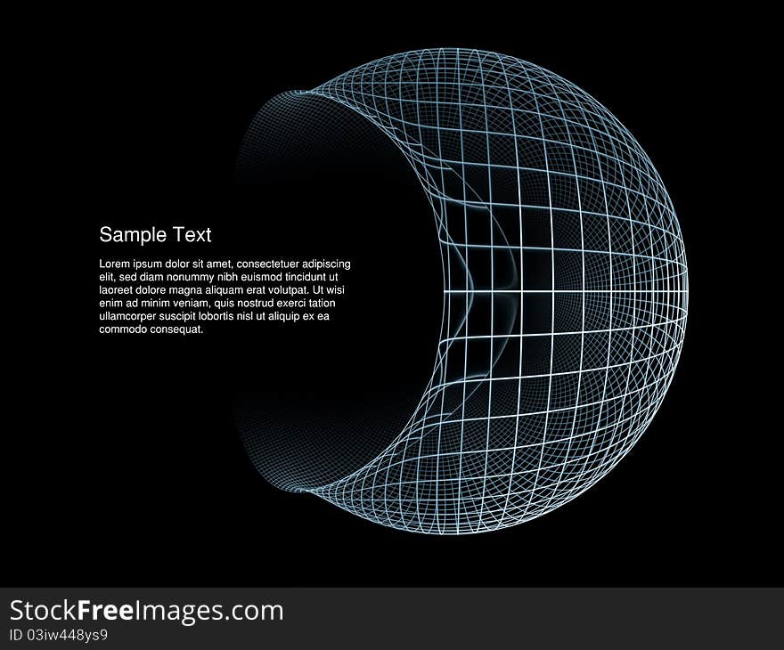 Elegant detailed grid lines rendered on plain background on the subject of science, technologies, geometry and mathematics. Elegant detailed grid lines rendered on plain background on the subject of science, technologies, geometry and mathematics