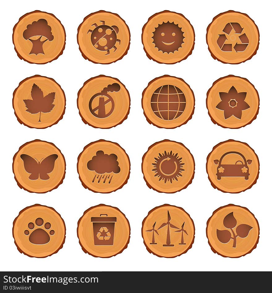 Eco And Environment Icons Set