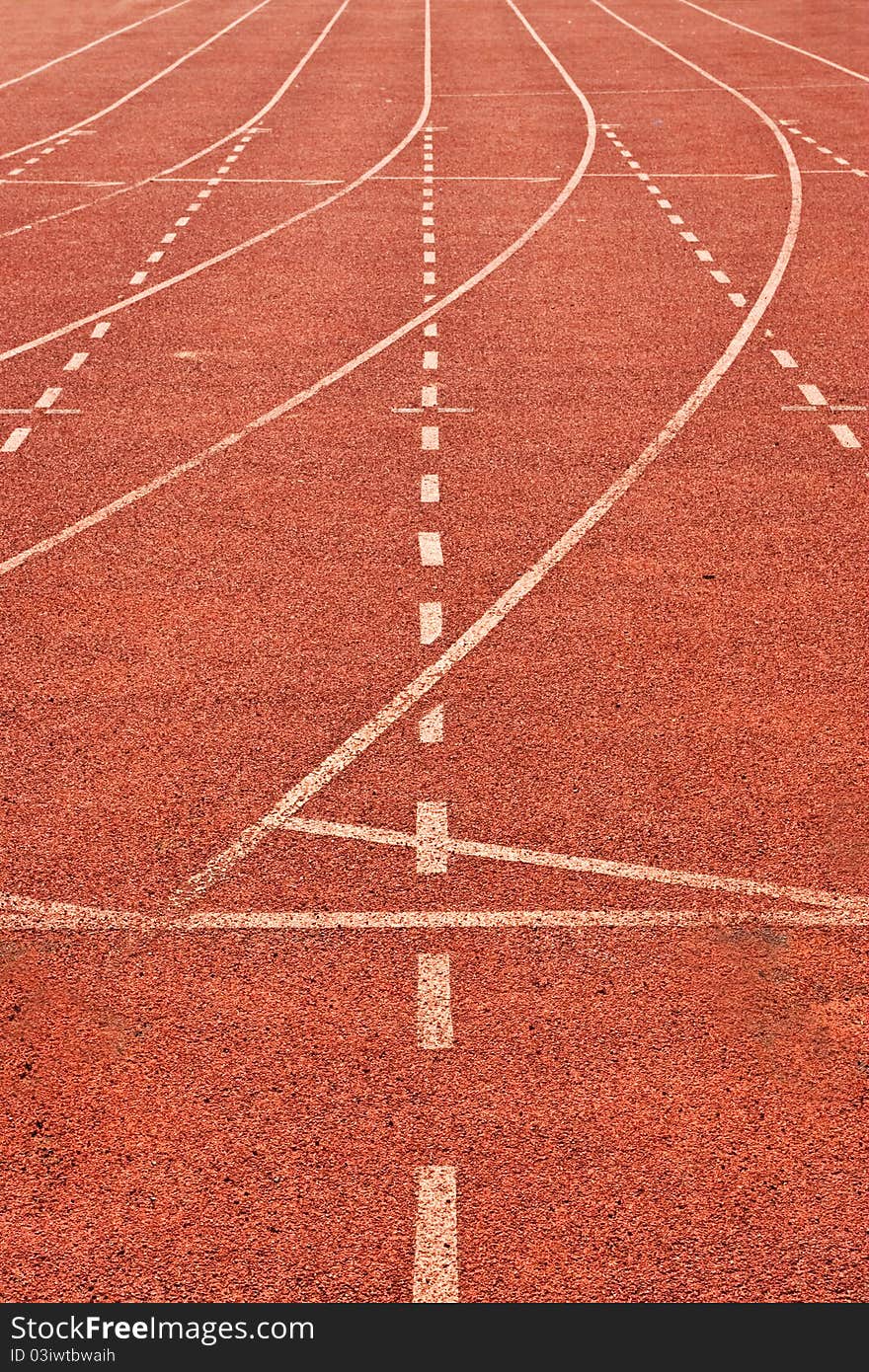 Red running track background texture abstract