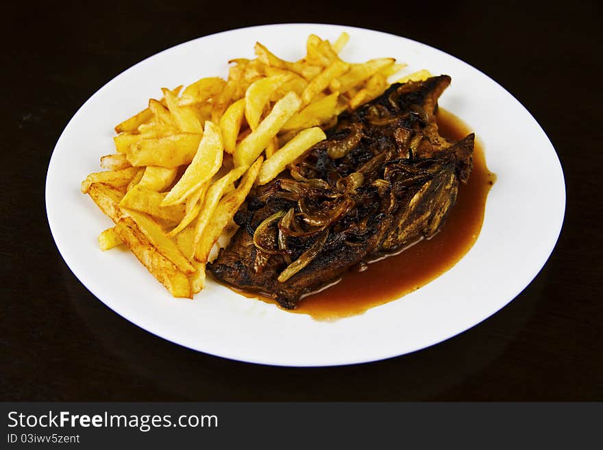 Steak and fries