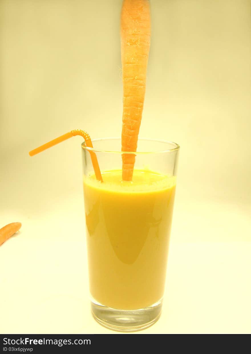 Vegetable carrot cocktail smoothie