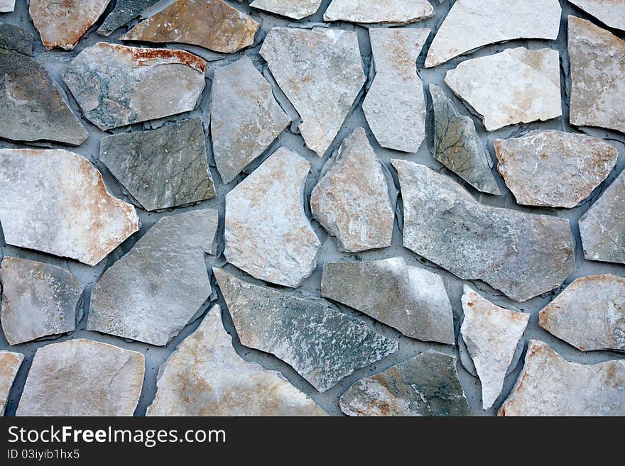 Stone wall block texture surface