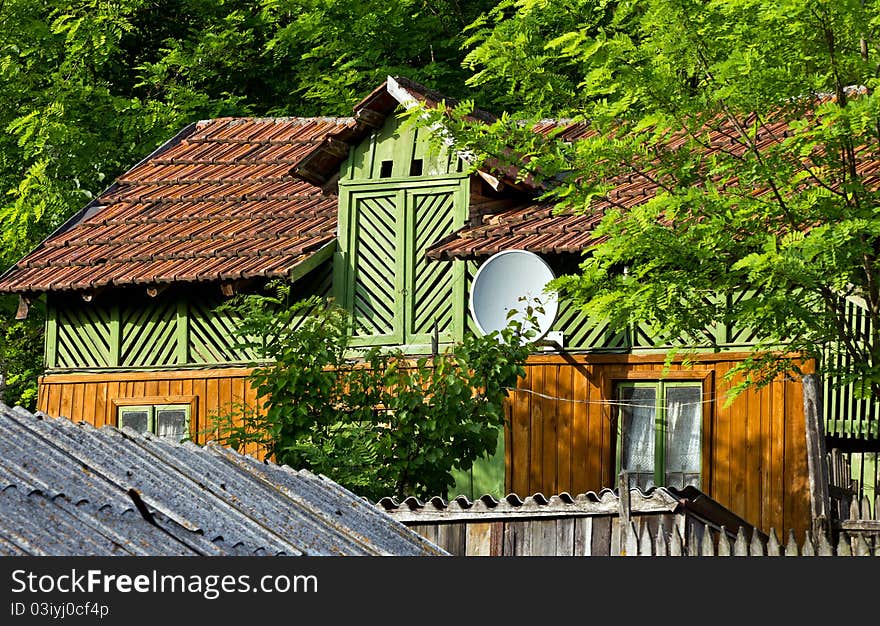 Old peasant house from Romania. Old peasant house from Romania.