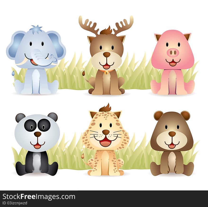 Animal collection, there are various animal. Animal collection, there are various animal