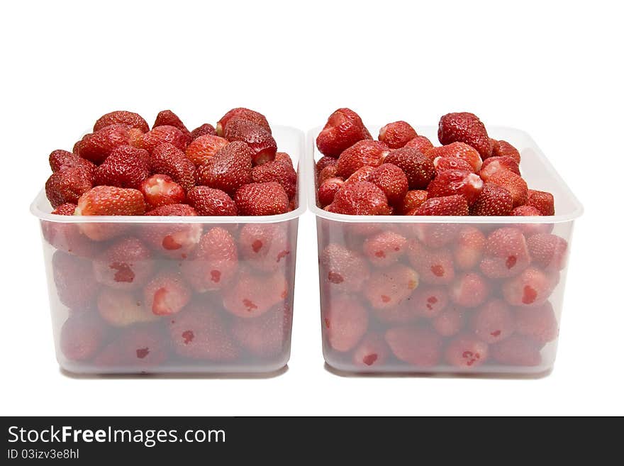 The Ripe Strawberries In Two Boxes_1