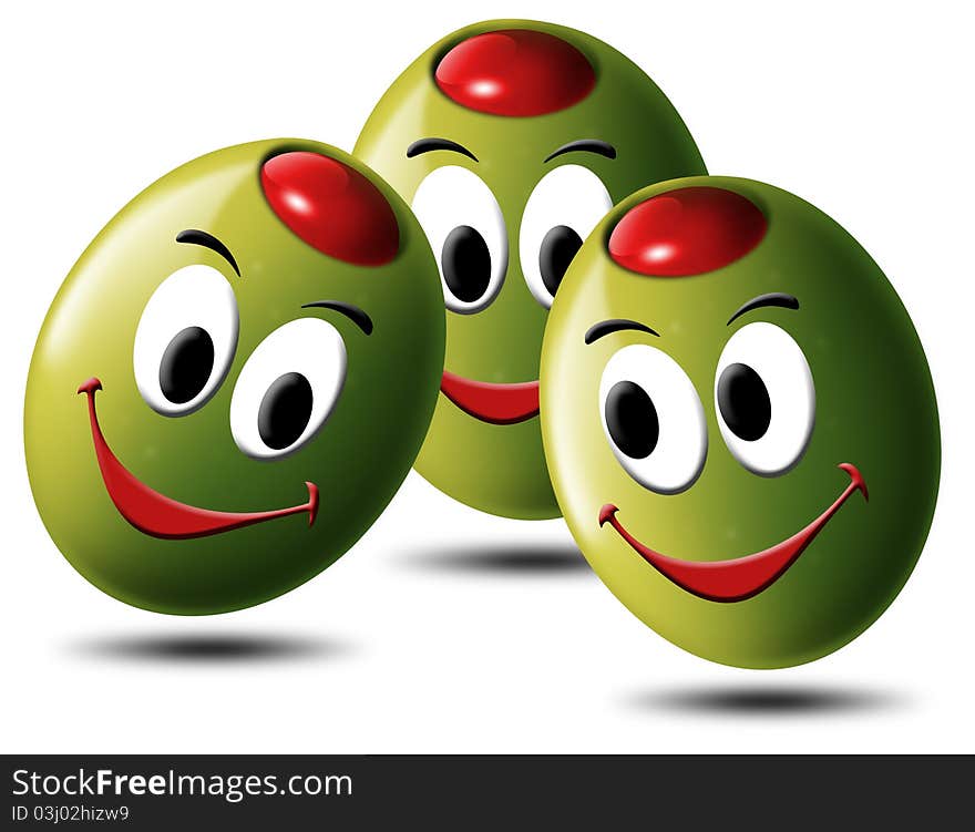 Olives filled with smile