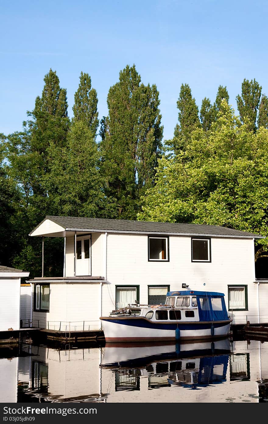 A wooden house