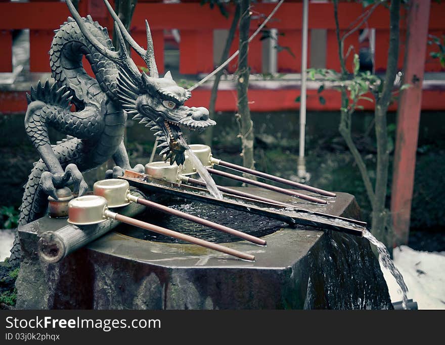 Asian temple dragon