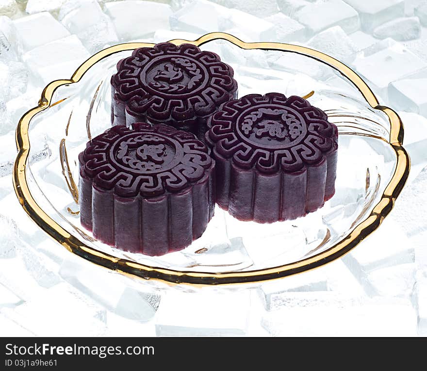 Chinese moon cake -- food for Chinese mid-autumn festival