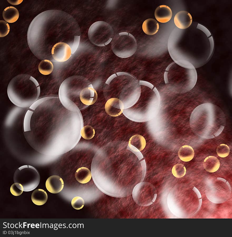 Abstract blur bubble and rain background. Abstract blur bubble and rain background