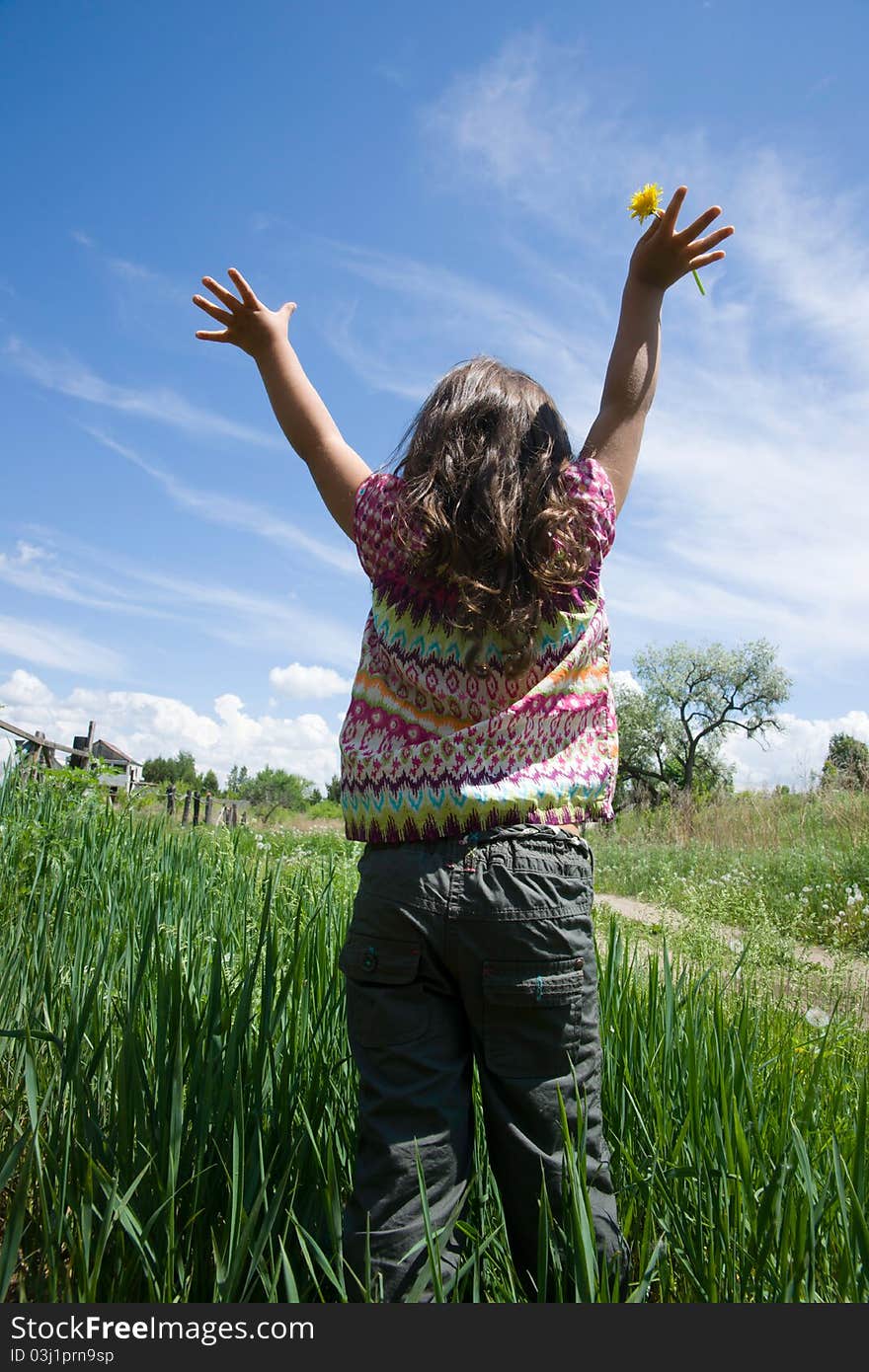 Girl And Nature