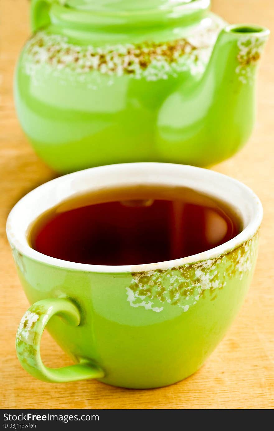 Green tea cup