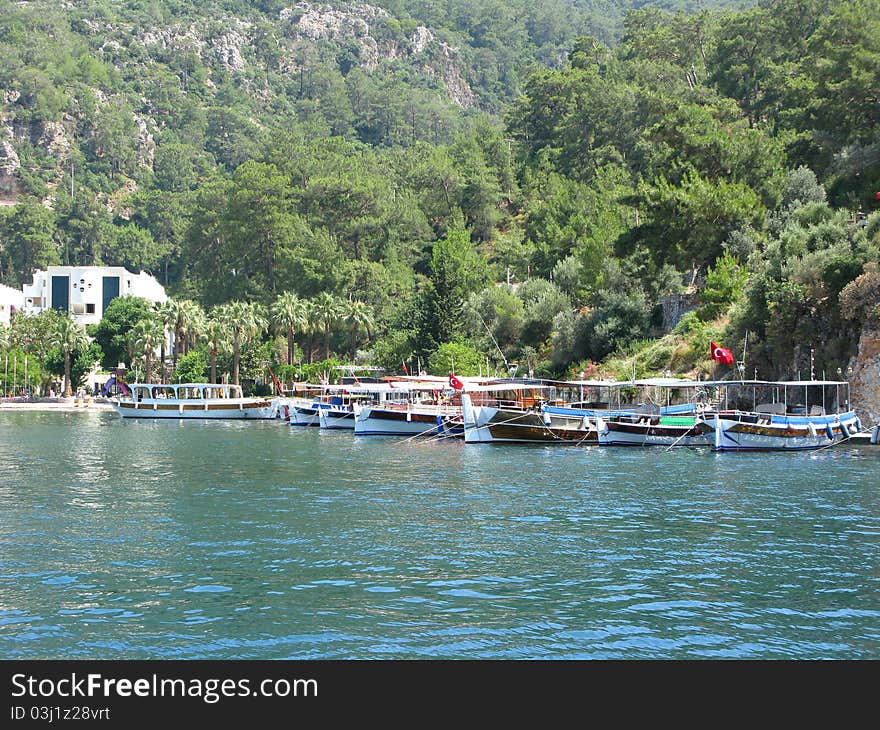 Aegean sea landscape in turkey