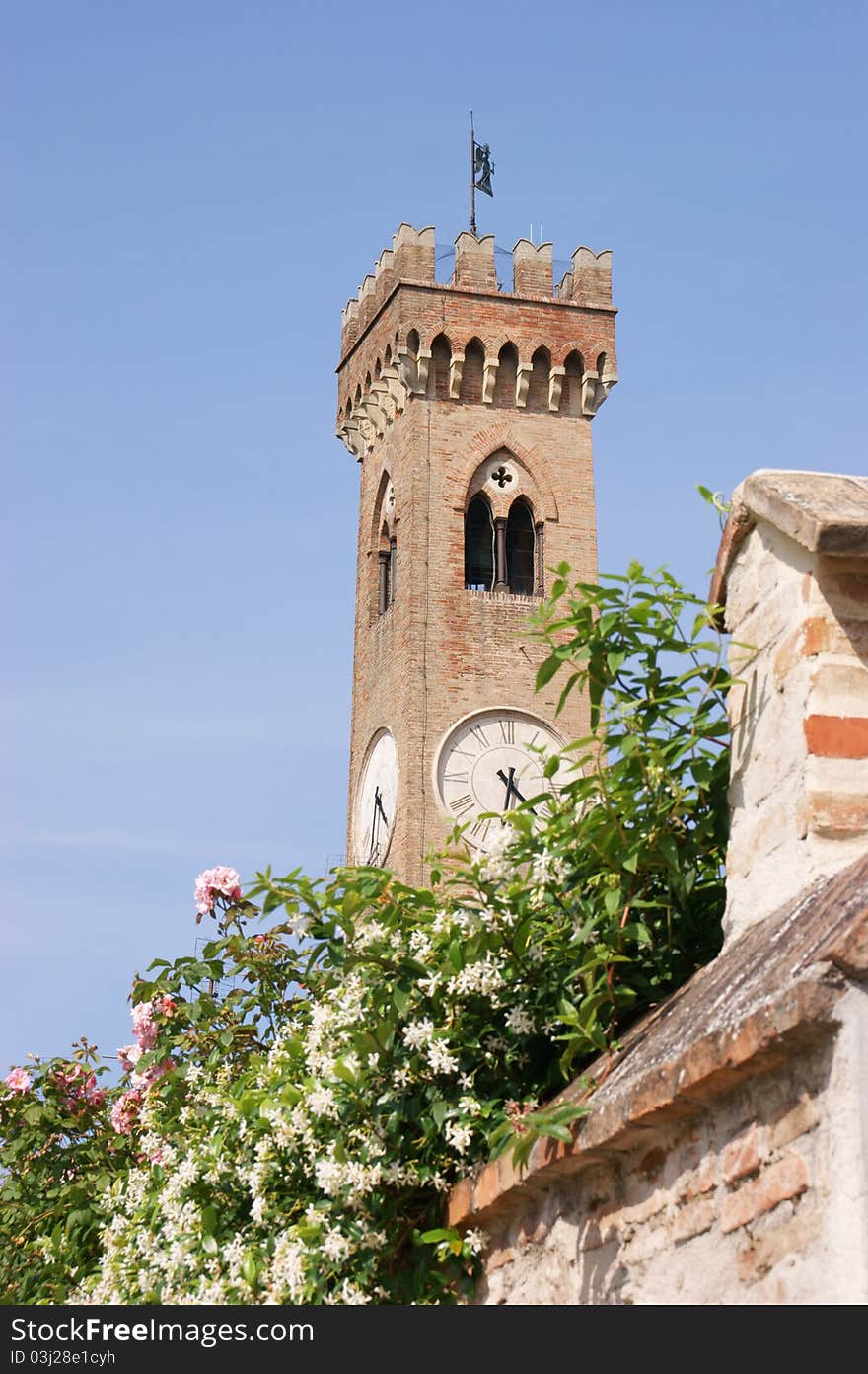 Campanone In Santarcangelo Di Romagna (Italy)