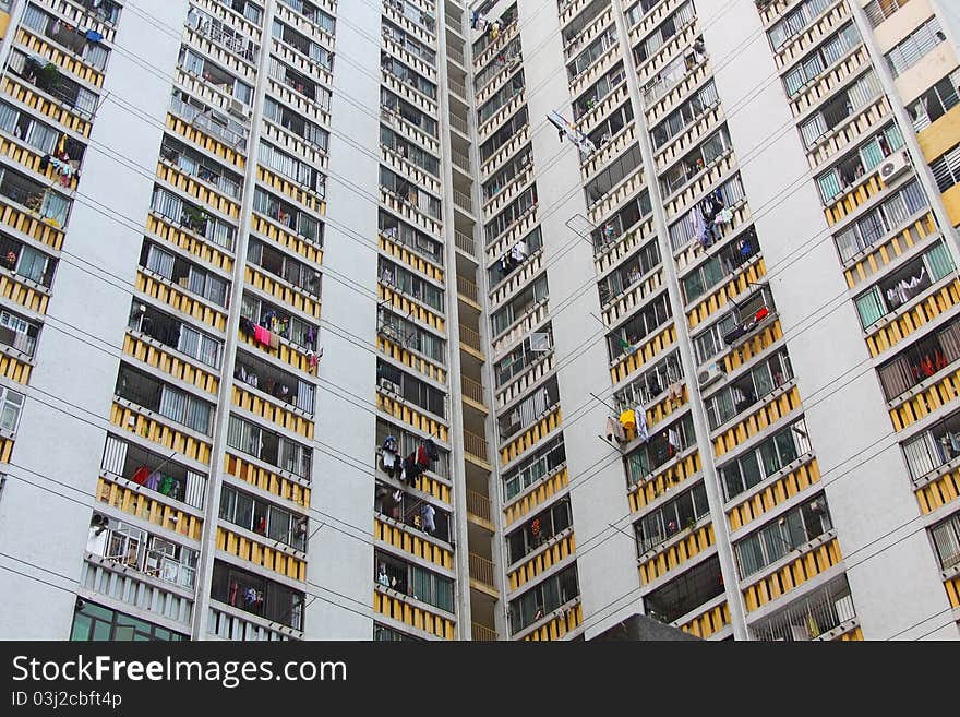 Packed Hong Kong Public Housing