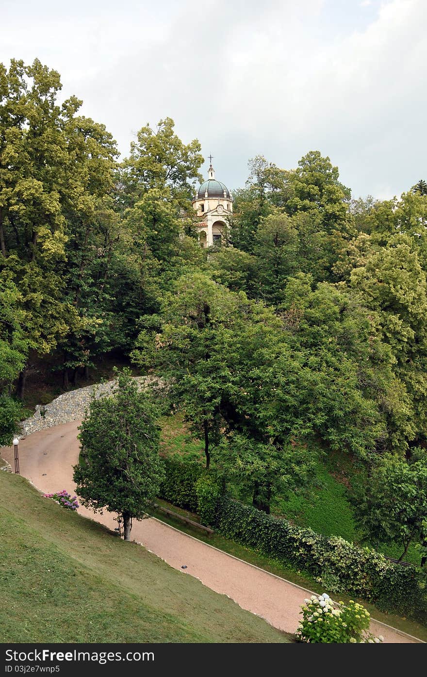 Sacro monte photographed in varese. Sacro monte photographed in varese