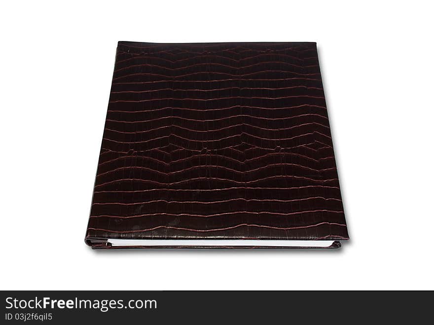 This notebook cover made from crocodile skin. This notebook cover made from crocodile skin.